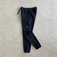 Black Joggers With Logo Patch
