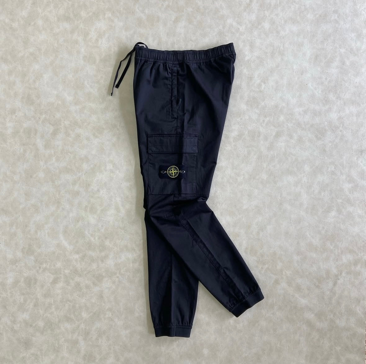 Black Joggers With Logo Patch