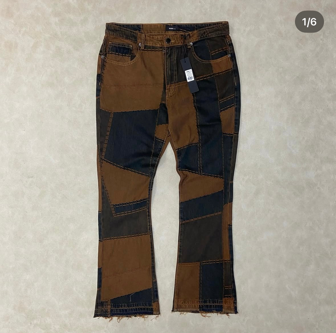 Verdugo Stacked Slim Flared Jeans