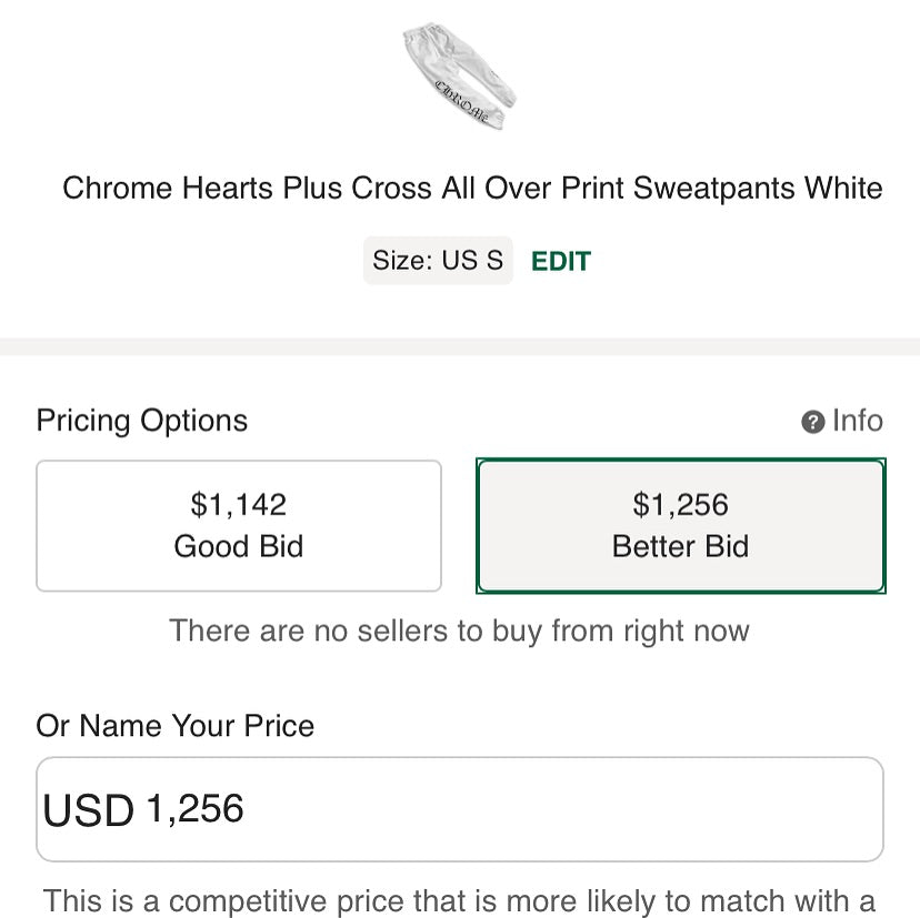 Chrome Hearts Plus Cross All Over Print Sweatpants