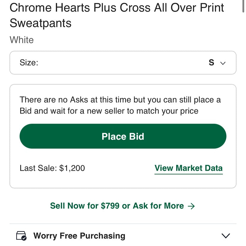 Chrome Hearts Plus Cross All Over Print Sweatpants