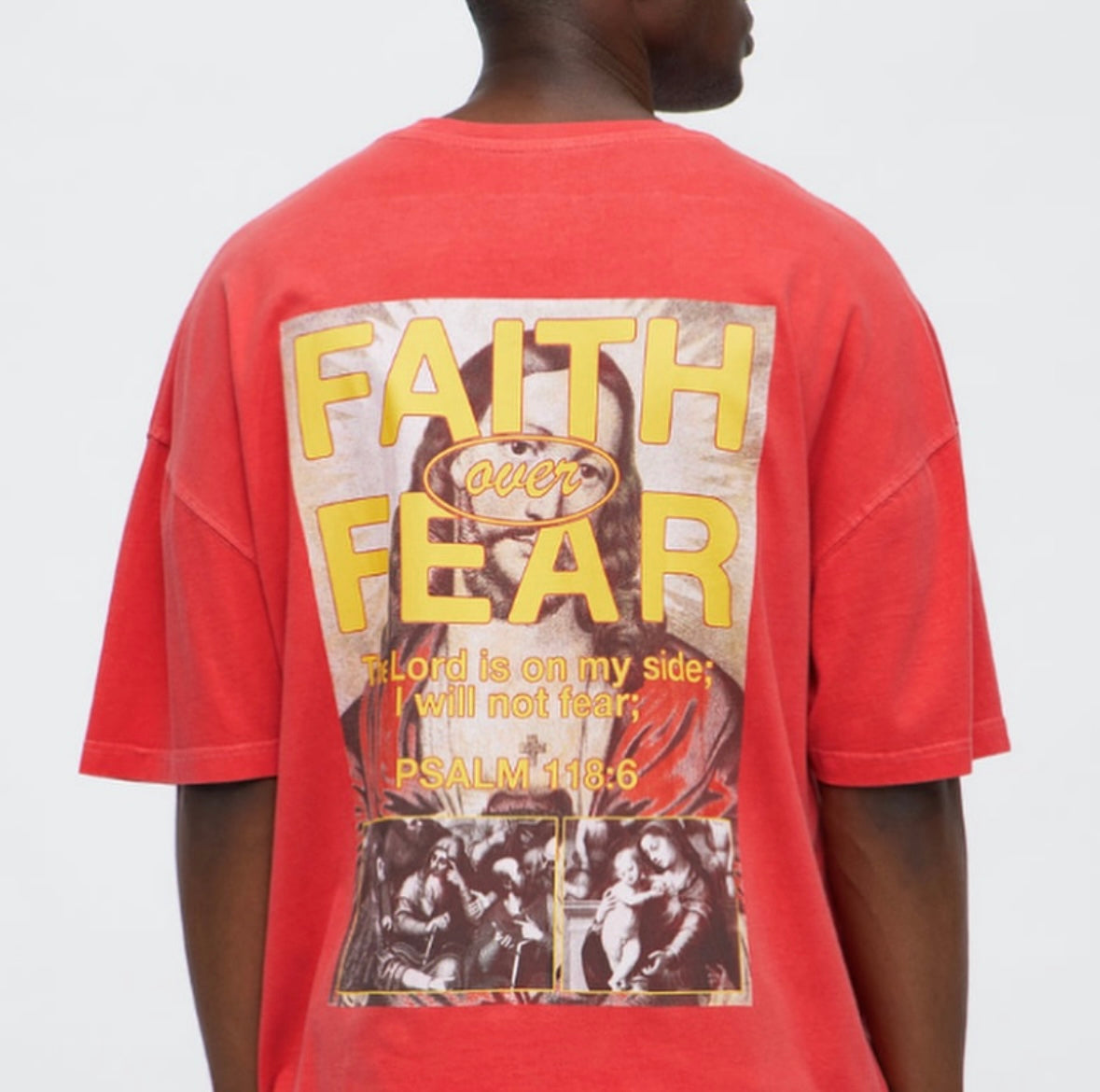 Faith Over Fear Psalm Short Sleeve Shirt