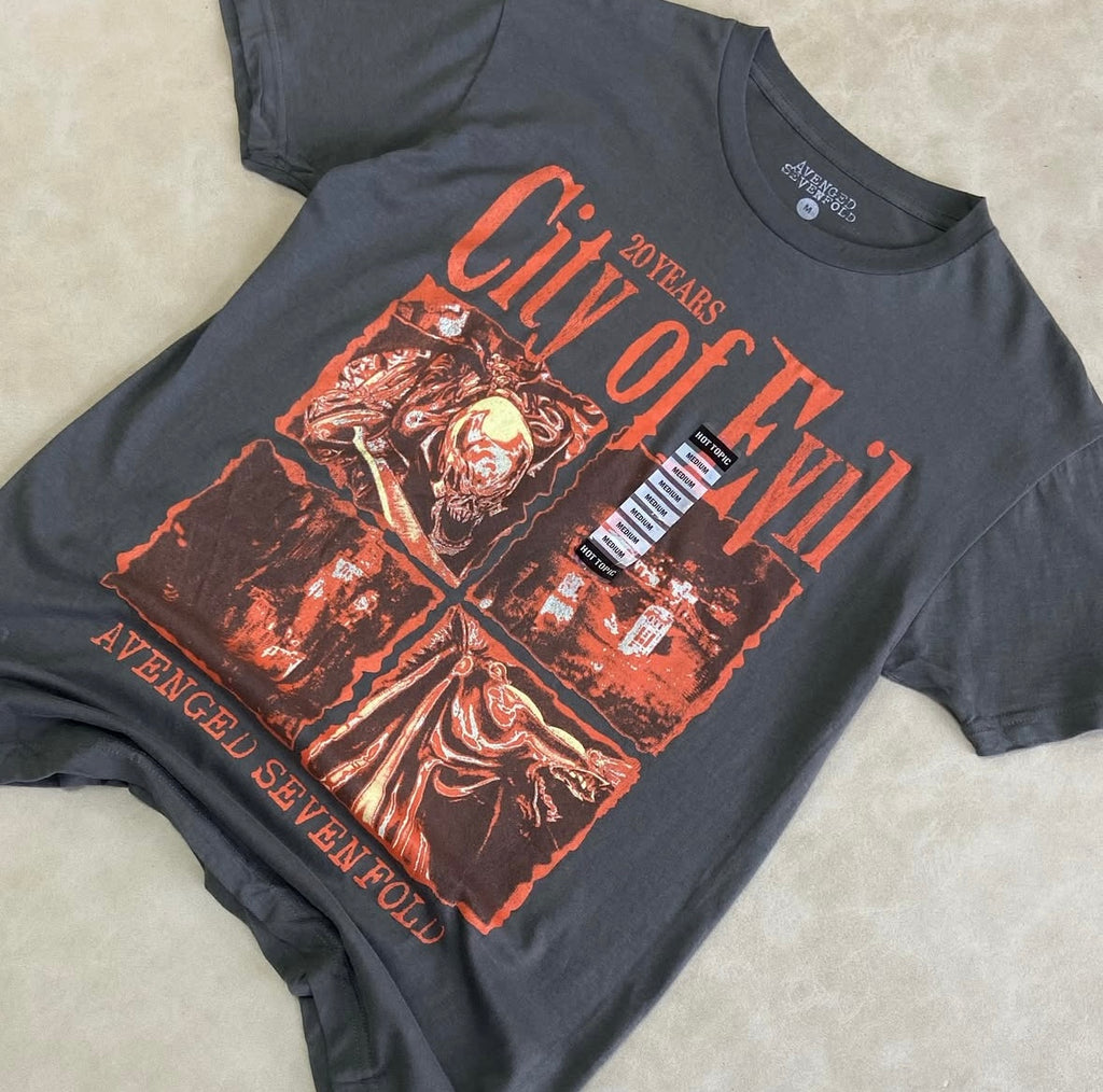 City Of Evil Grey T-shirt