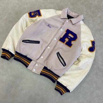 Varsity 90s Leather Jacket