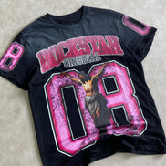 Fields Black/Pink Oversized Graphic T-Shirt