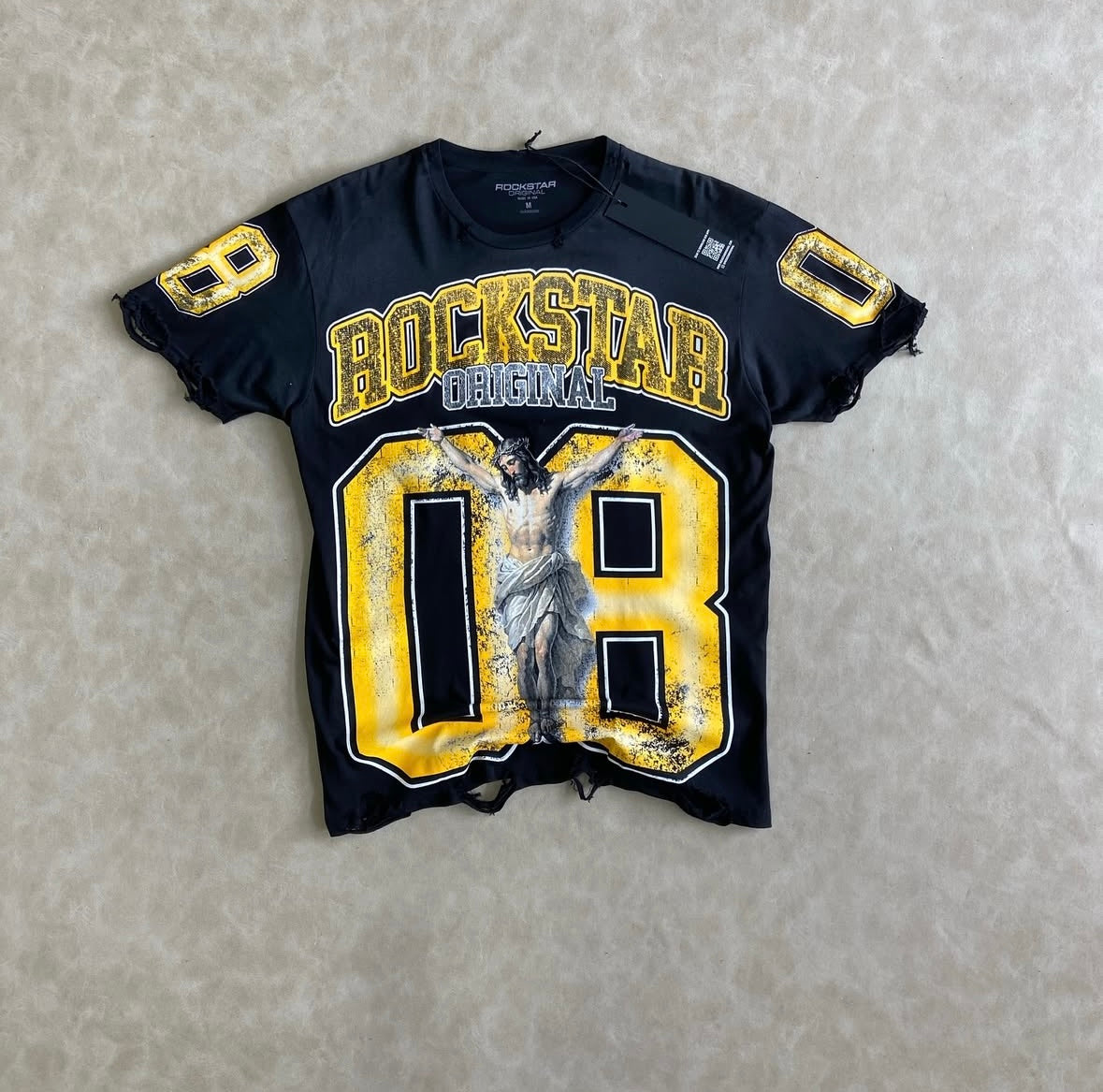 Fields Black/Yellow Oversized Graphic T-
Shirt