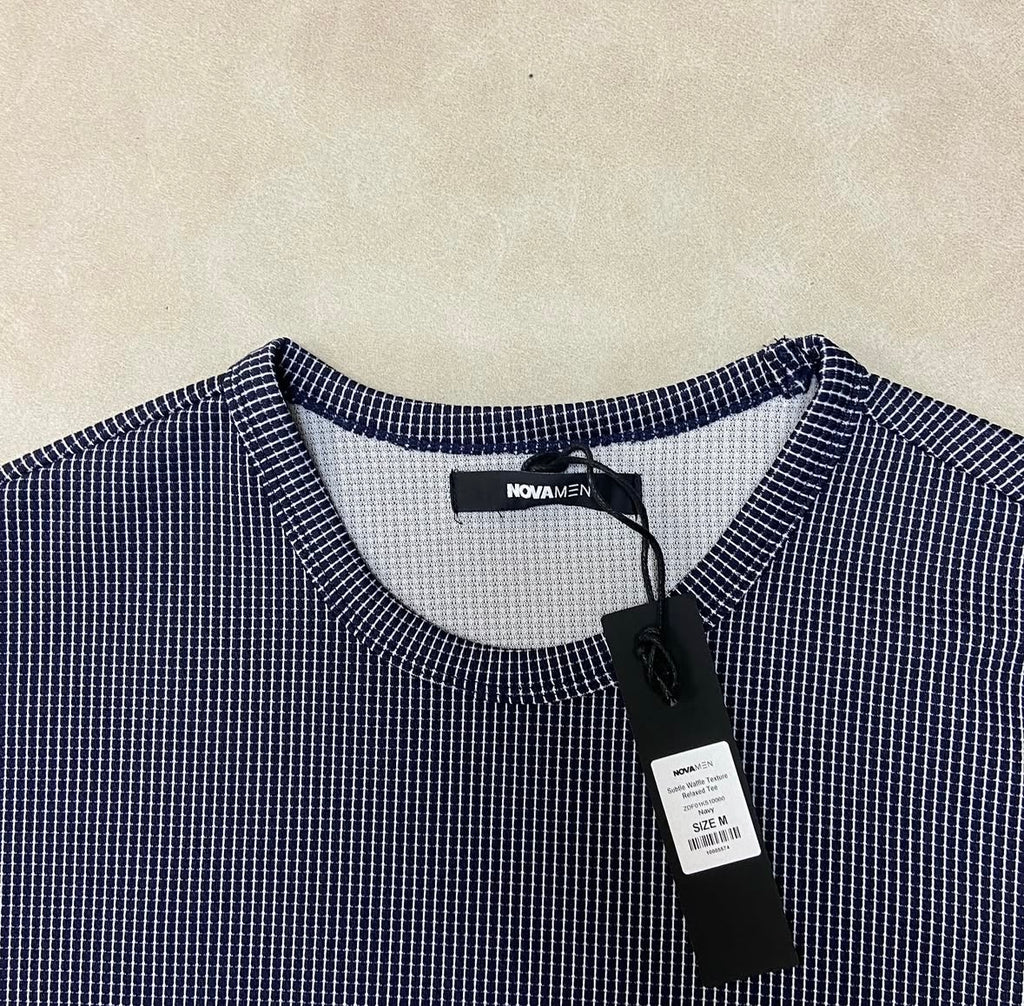 Subtle Waffle Relaxed Textured Boxy Shirt