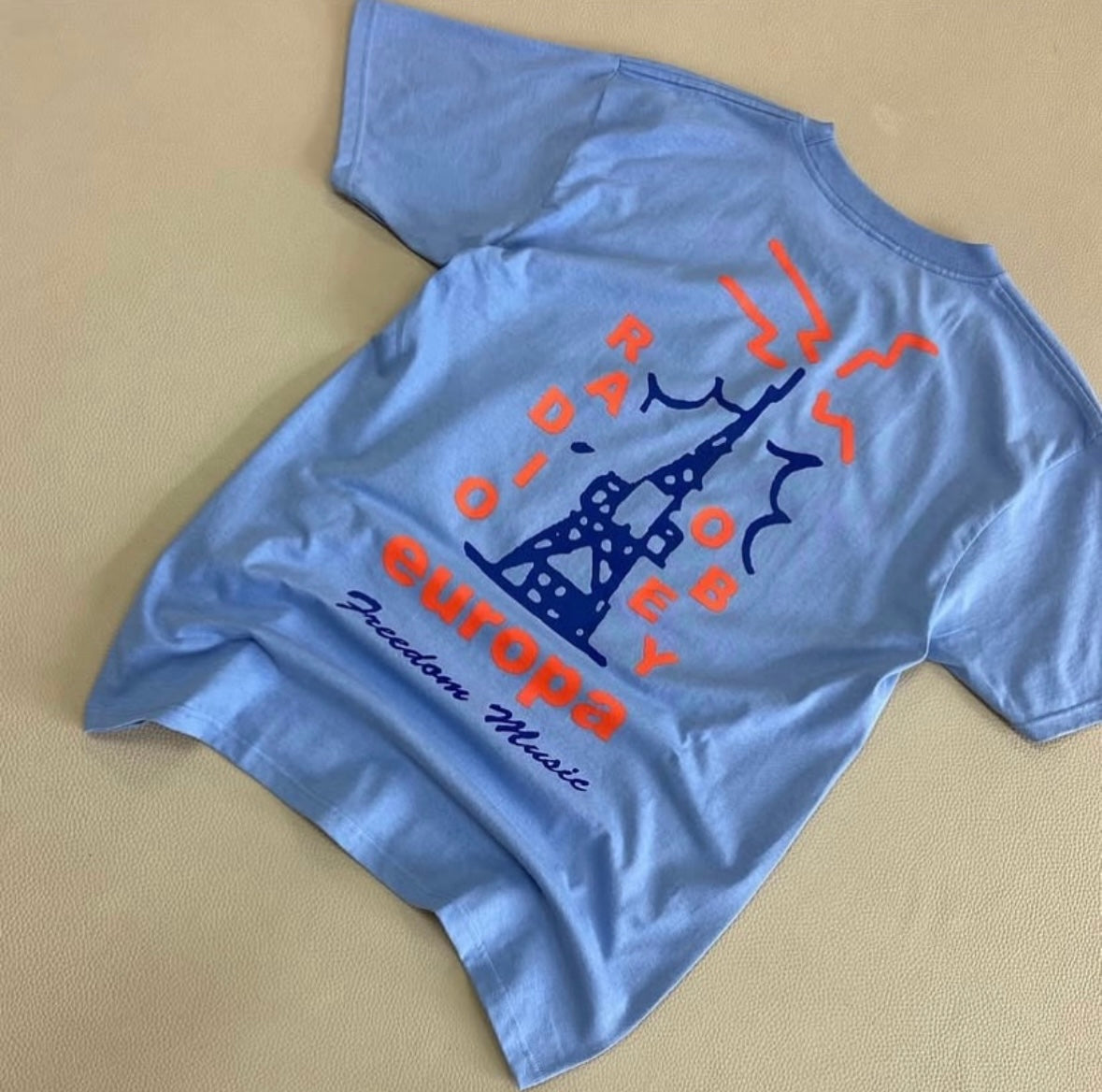 Obey Radio Europa Classic T-Shirt Digital Violet