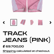 Heaven Can Wait Track Jeans Pink