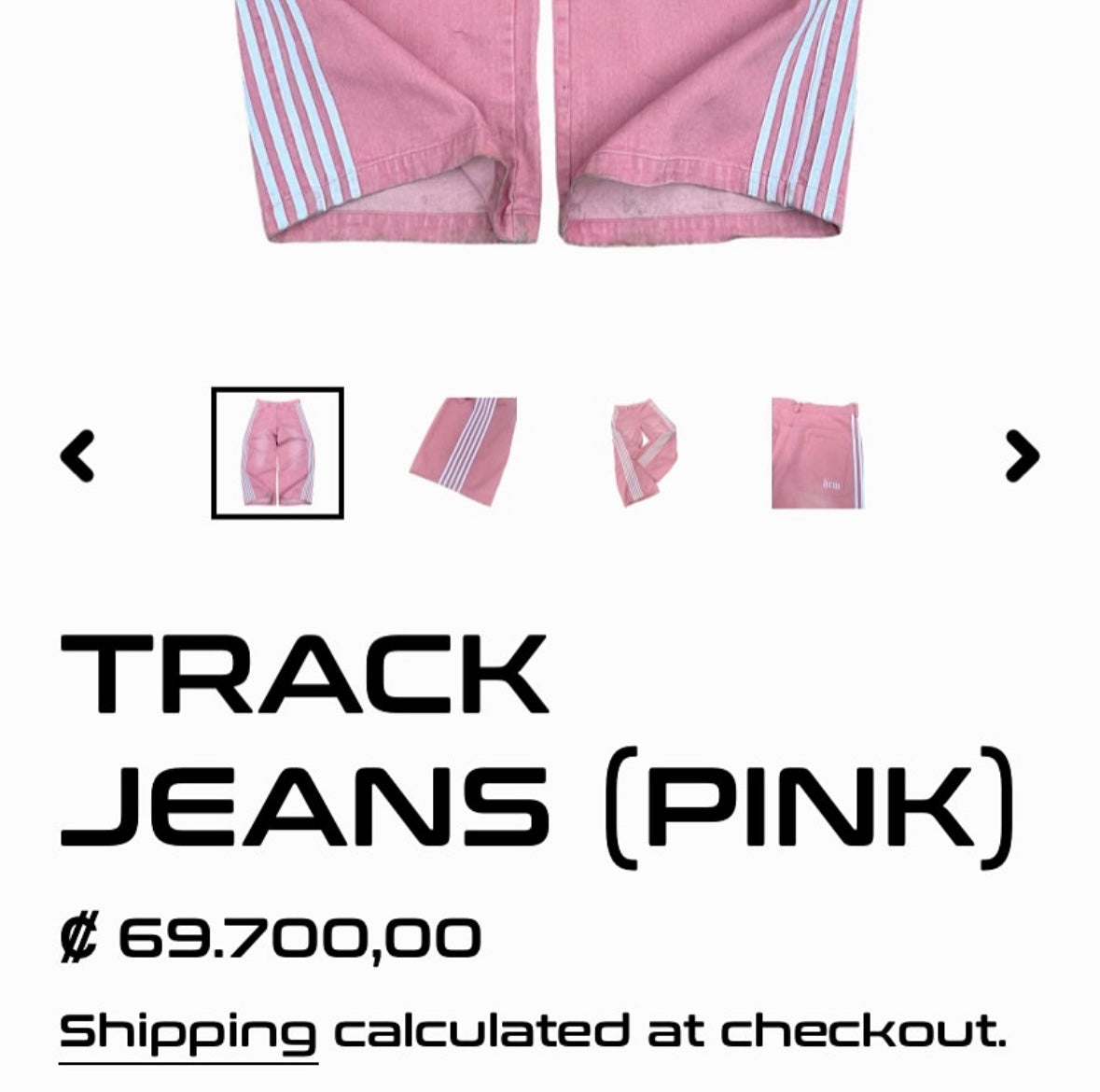 Heaven Can Wait Track Jeans Pink