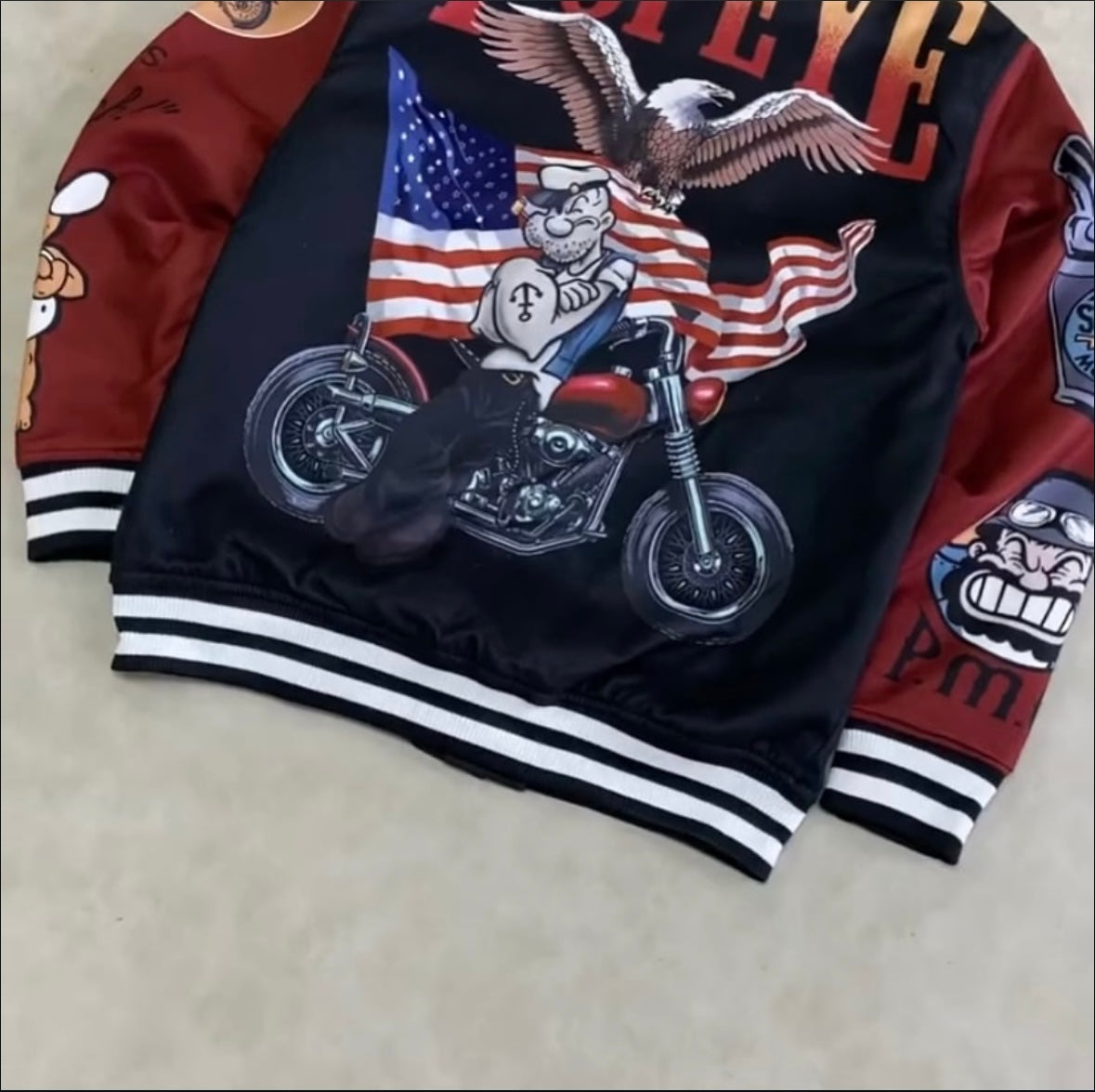 Reason X Popeye Varsity Jacket
