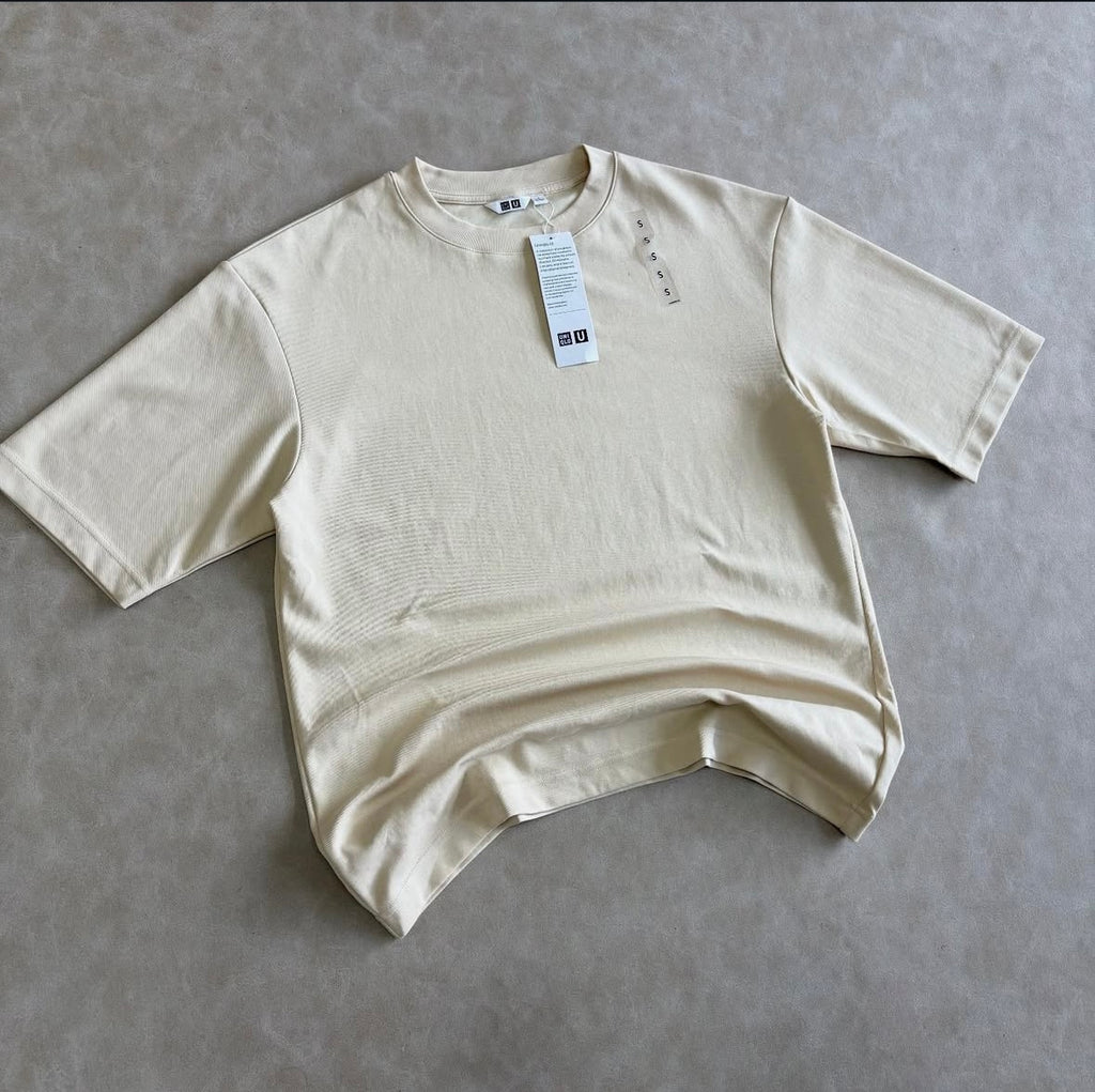 _AlRism Cotton Oversized T-Shirt | Half-
Sleeve