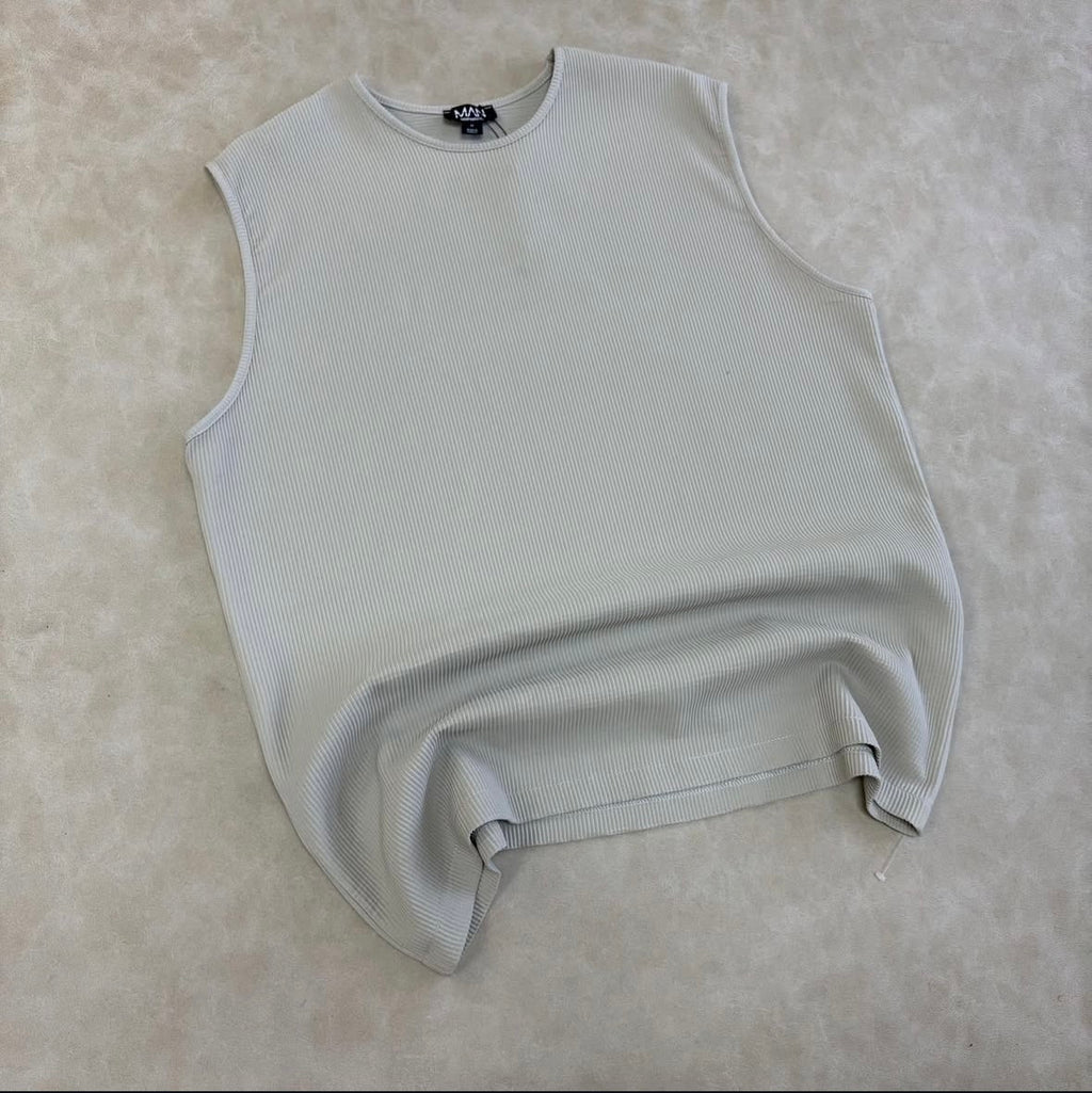 Oversized Pleated Tank