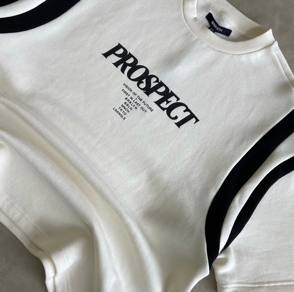 Prospect Boxy Short-Sleeved Shirt -
Cream/Blend