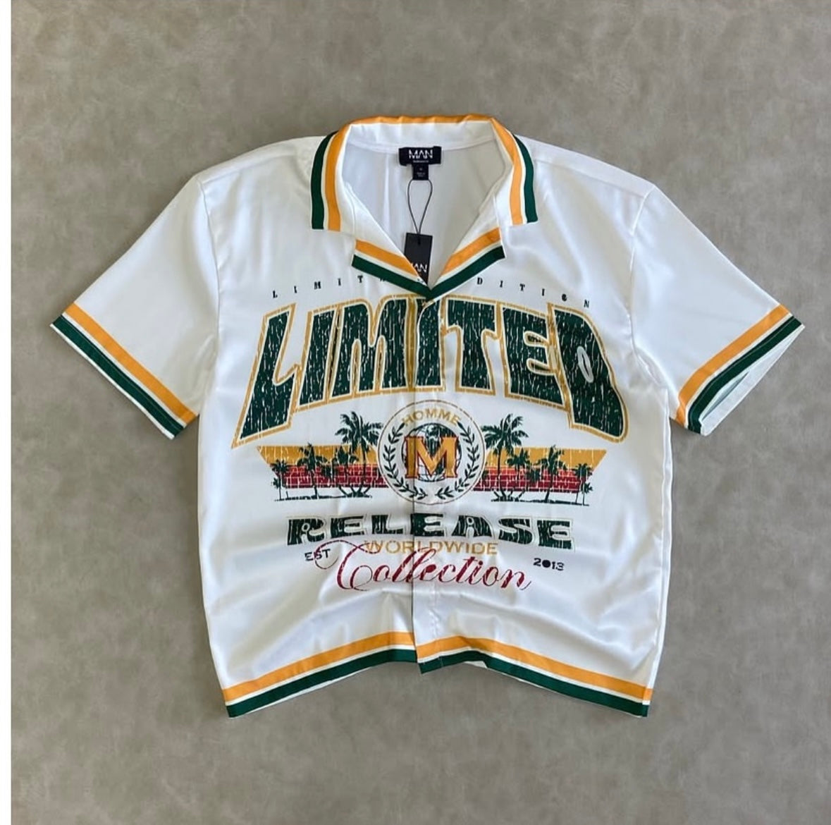 Limited Slogan Satin Shirt and Shorts
Oversize