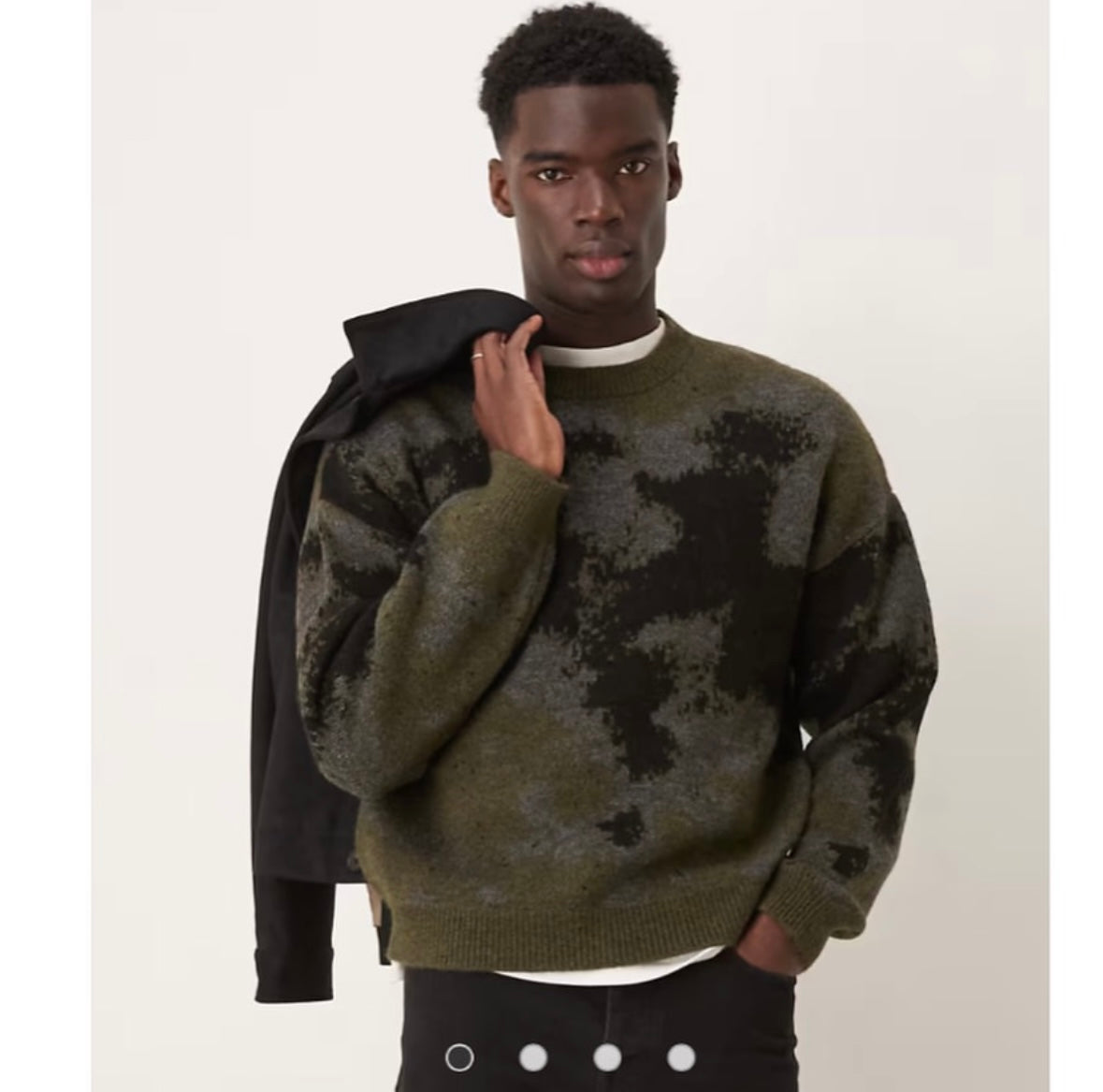 ASOS DESIGN relaxed boxy fit knitted
crew neck Jumper