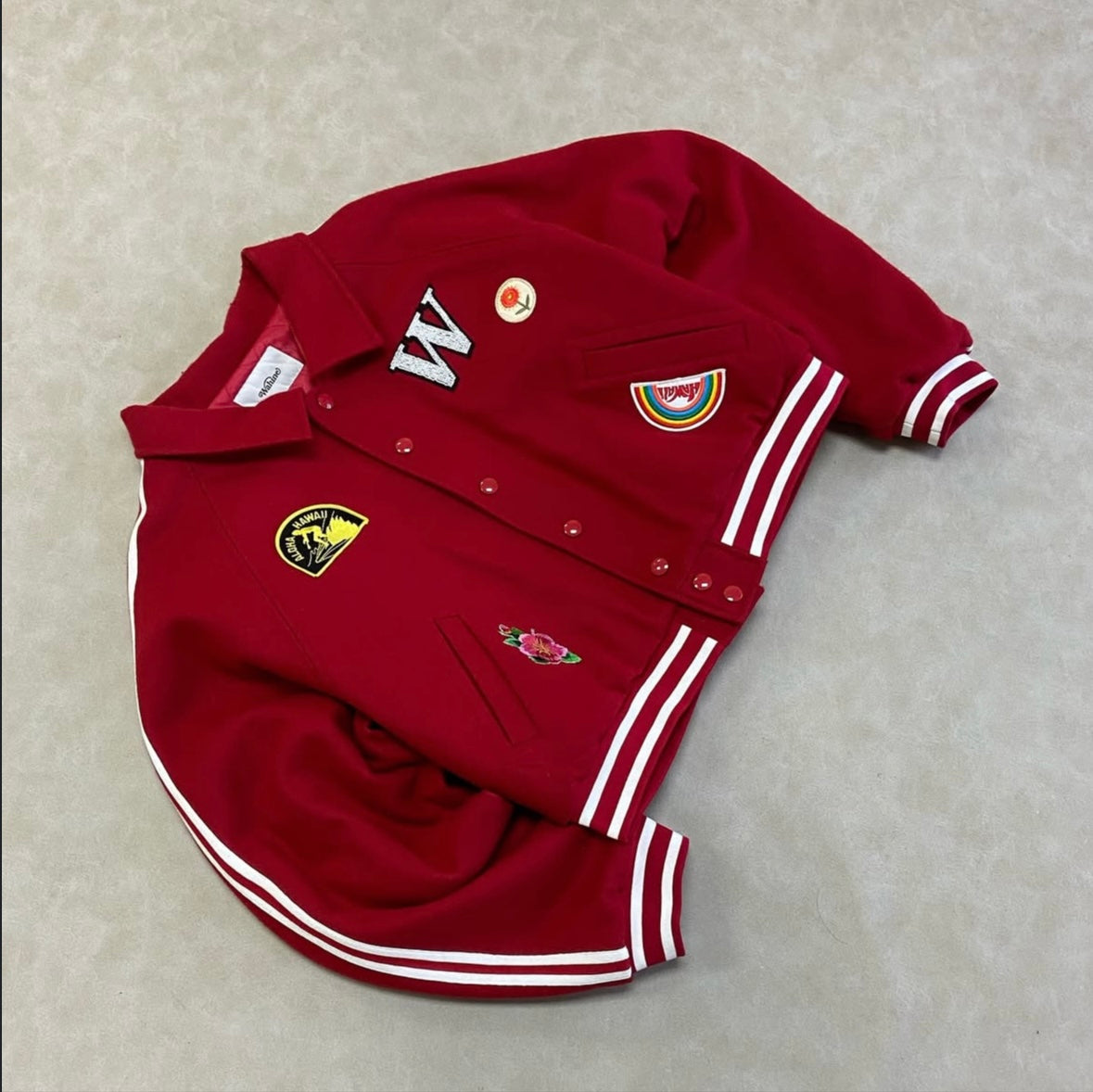 Waine Varsity Boxy Unisex Jacket