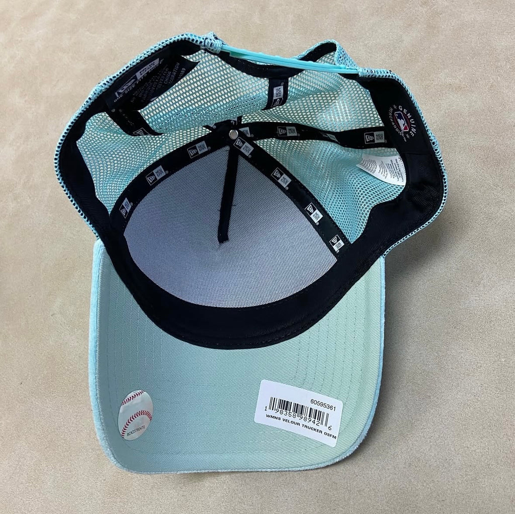 New Eras Caps, Los Angeles Dodgers Velour Trucker Cap