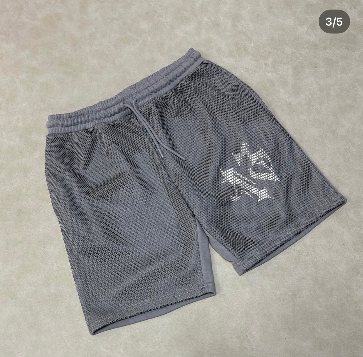 Tall Oversized Jersey Shorts With Gothic Point