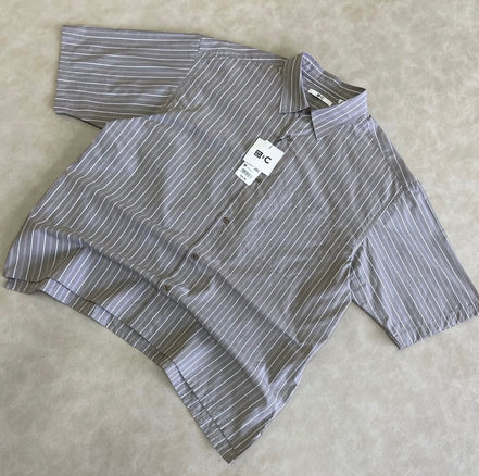 Uniqlo Broadcloth Oversized Shirt Short Sleeve