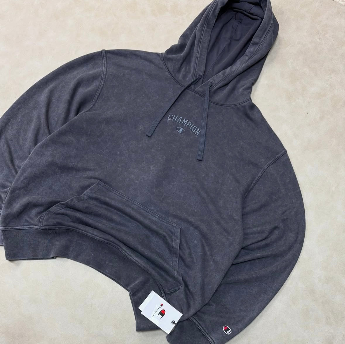 Champion MINERAL DYE - Hoodie - dark grey melange