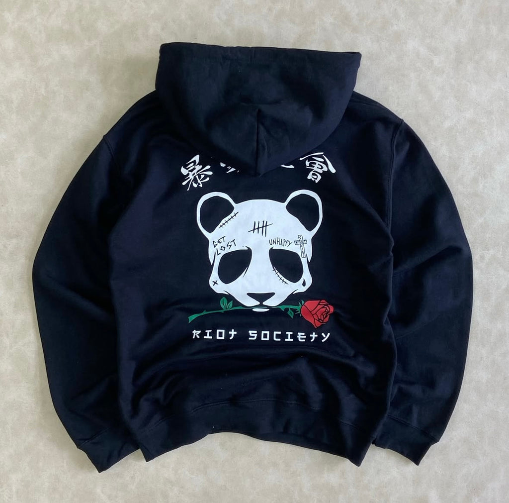 RIOT SOCIETY Panda Rose Skull Mens
Hoodie