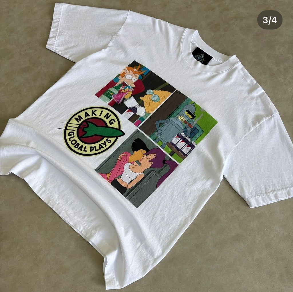 Futurama Shirt Grinder Combo - White