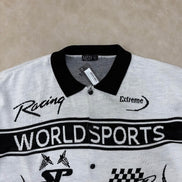 Boxy Fit Knitted Moto Shirt