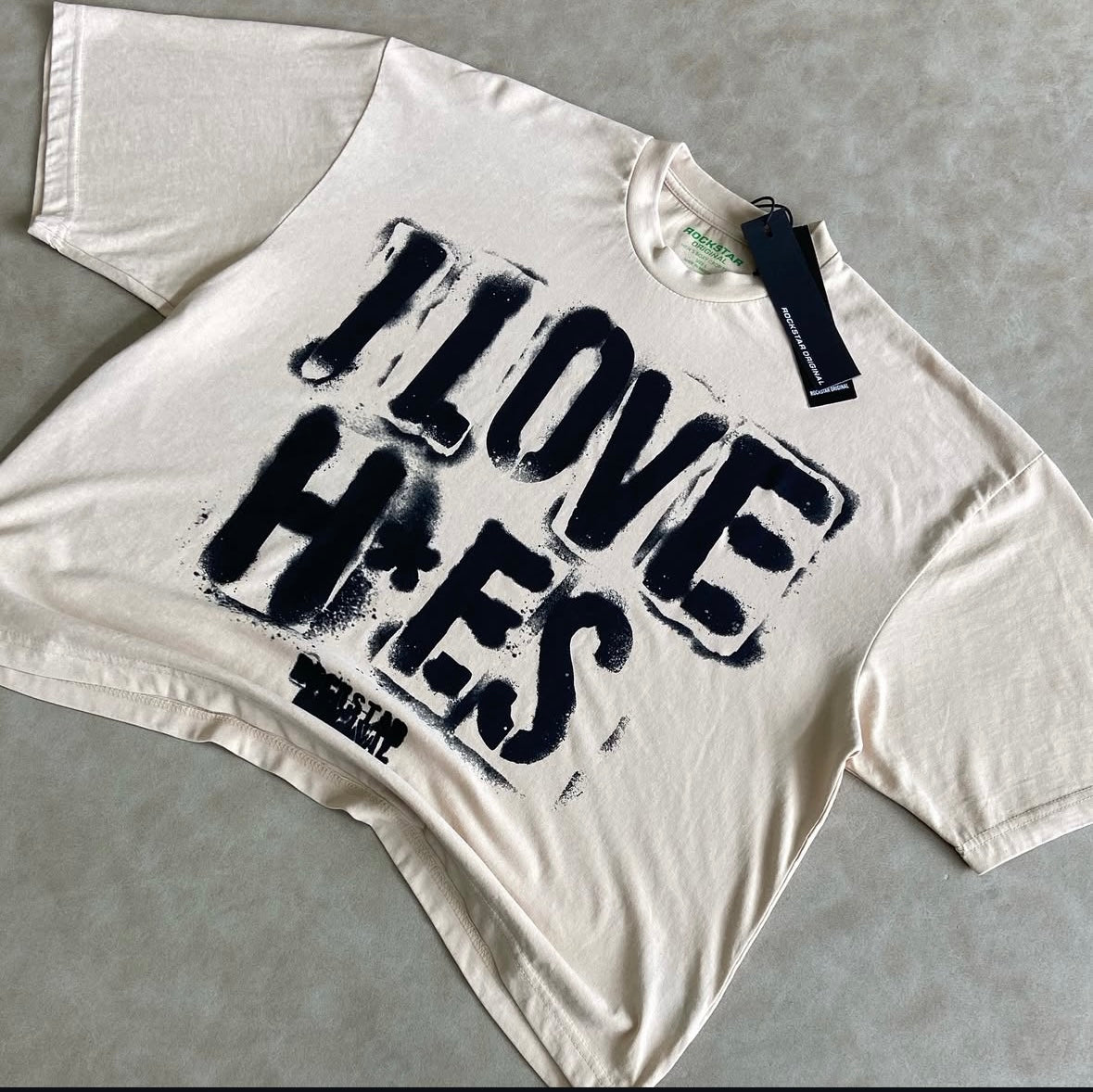 Waller Beige/Boxy Crop T-Shirt