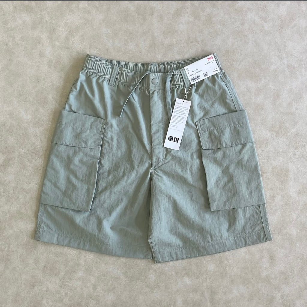 Plug Elasticated Waist Popper Side Relaxed Cargo Shorts