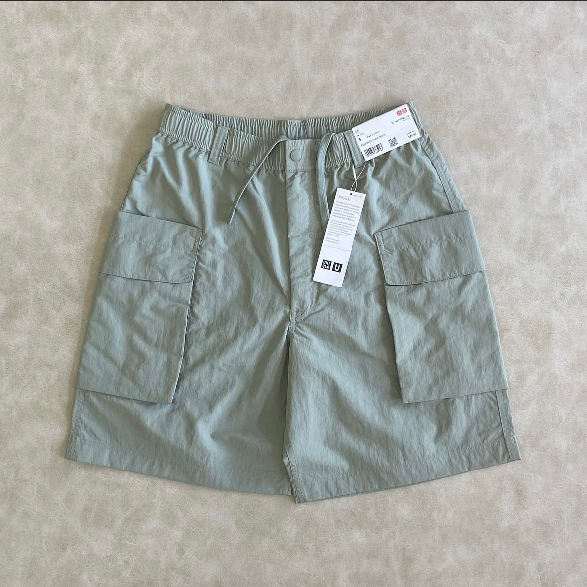 Plug Elasticated Waist Popper Side Relaxed Cargo Shorts
