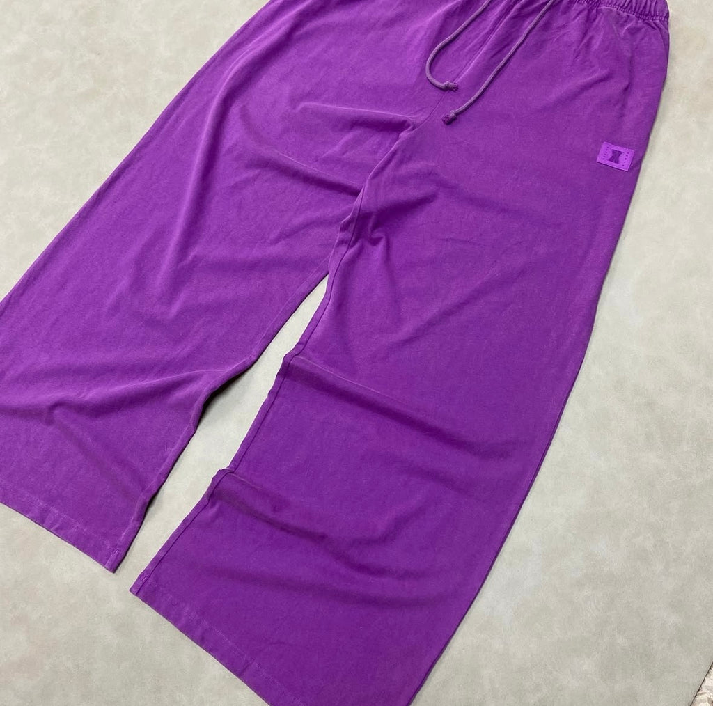 Savage X Fenty Washed Wide - Leg Purple Pants