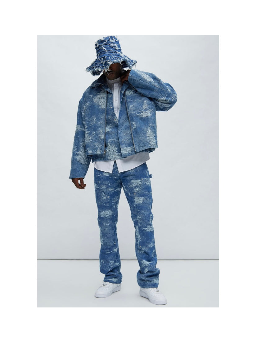 Mezclilla Cloud 9 Textured Slim Flare