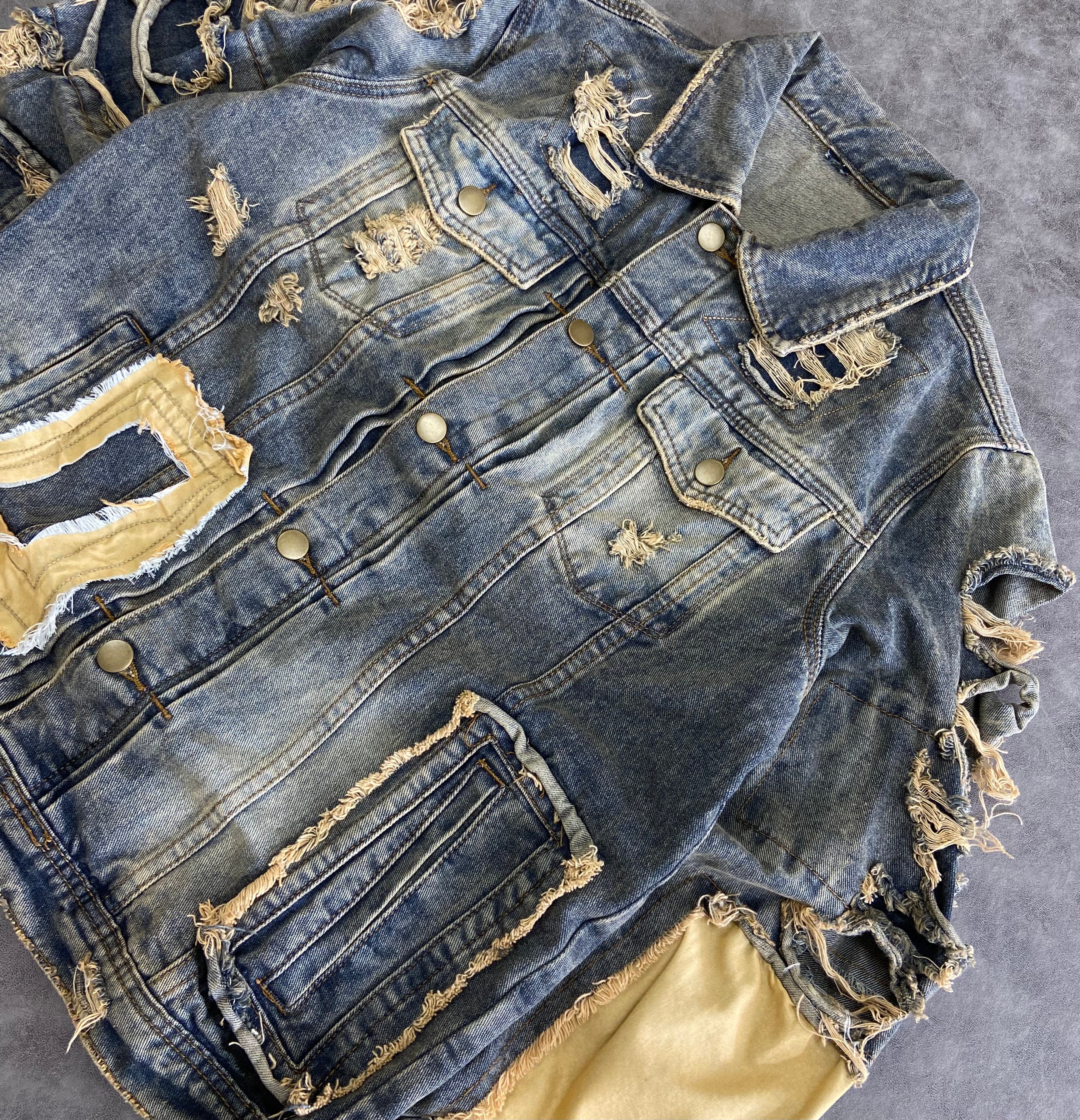 Ripped Denim Jacket