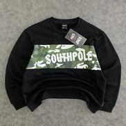 South Pole Camo Panel Crewnwck