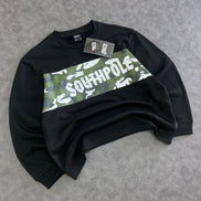 South Pole Camo Panel Crewnwck