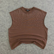 Embellished Stone Muscle T-Shir