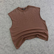 Embellished Stone Muscle T-Shir
