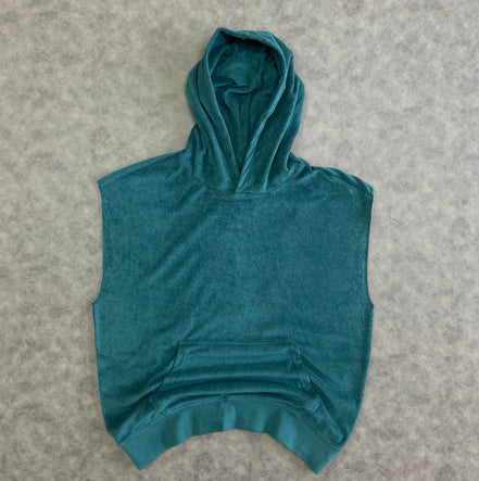 Chateau Terry Embroidered Sleeveless Hoodie