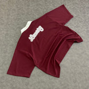 Luxury Pear l Embellished Polo Oversized  t-Shirt