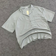 Ekouaer Texture Wafle Button Shirt