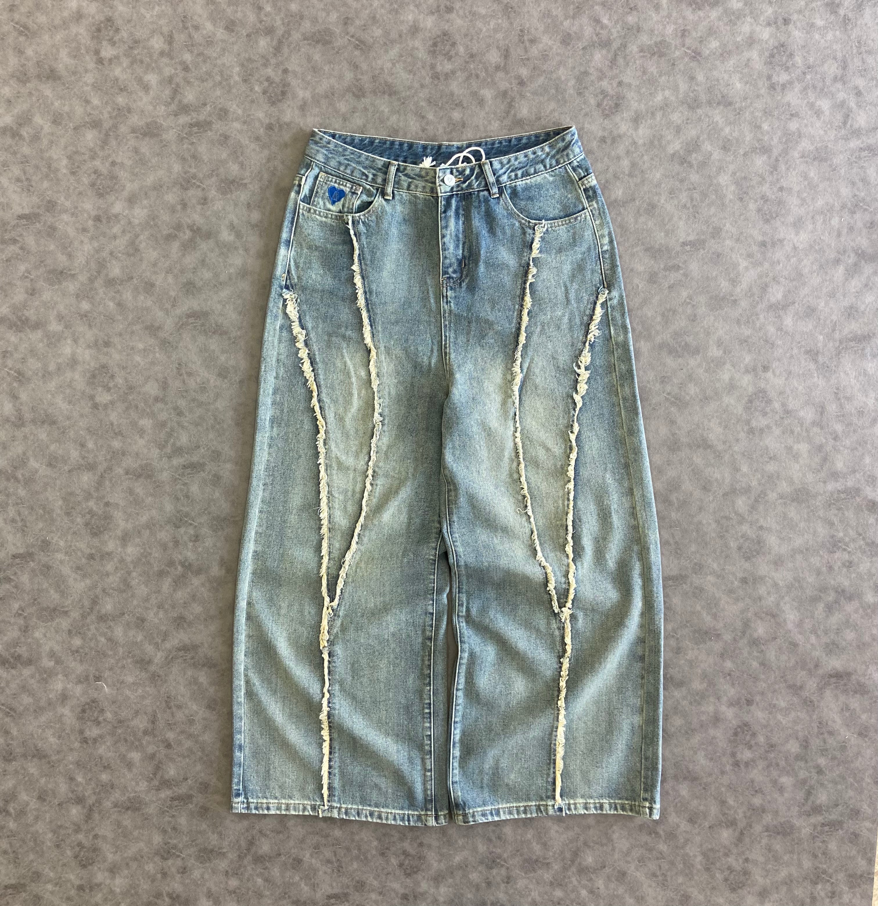 Aelfric Eden Baggy Fringe Jeans