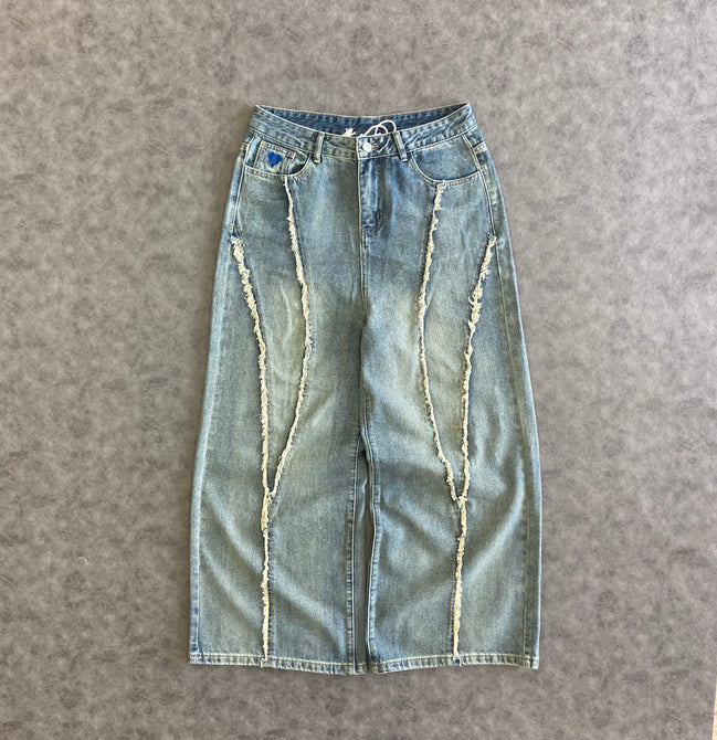 Aelfric Eden Baggy Fringe Jeans