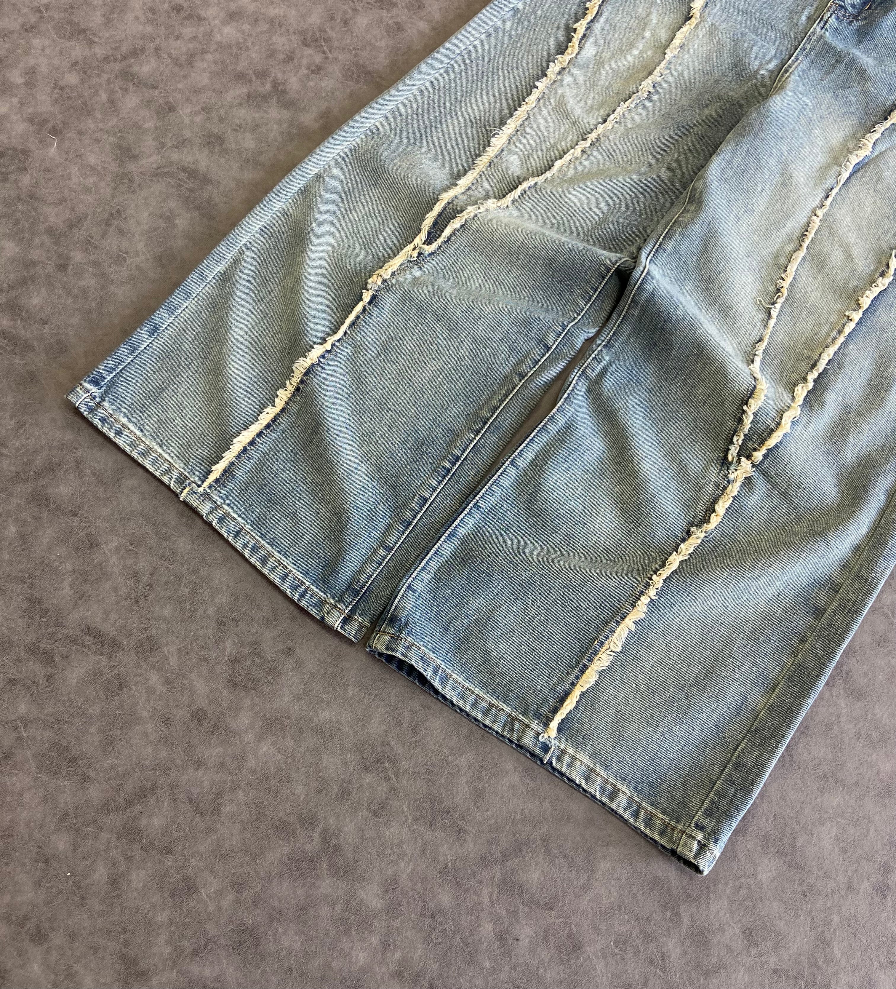 Aelfric Eden Baggy Fringe Jeans
