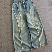 Aelfric Eden Baggy Fringe Jeans