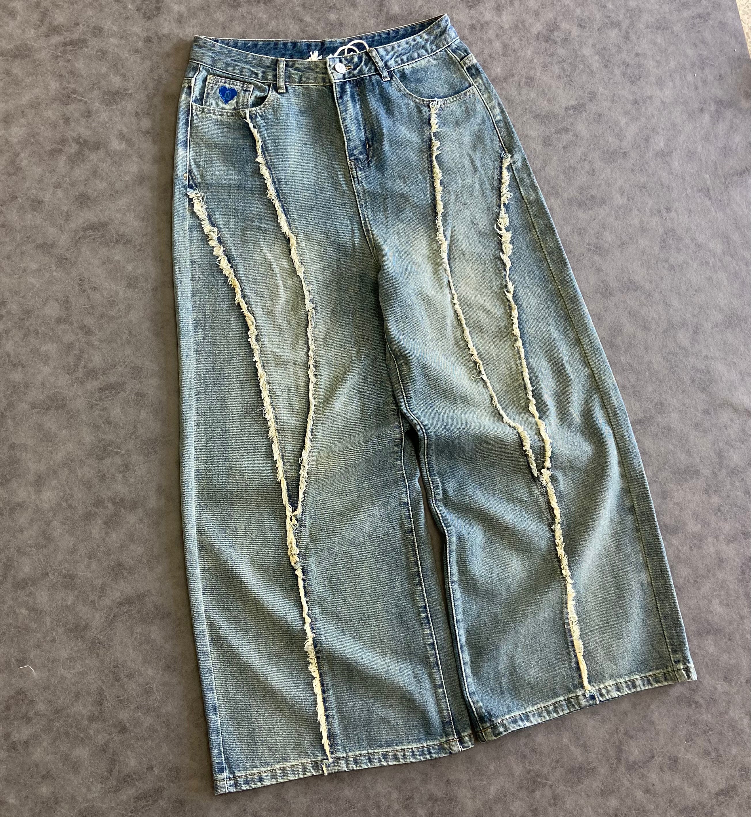 Aelfric Eden Baggy Fringe Jeans