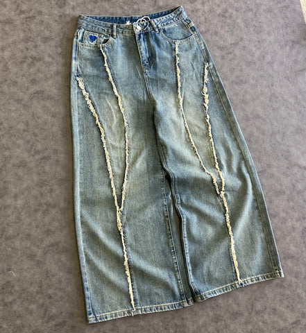 Aelfric Eden Baggy Fringe Jeans
