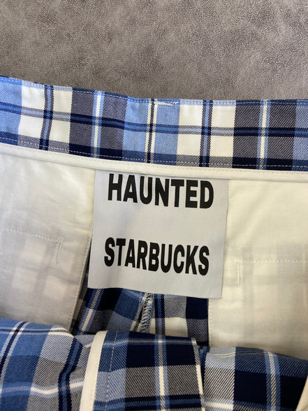 Haunted StarBucks Plaid Cargo Shorts