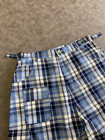 Haunted StarBucks Plaid Cargo Shorts