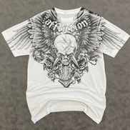 AFFLICTION CROSSED OVER T-SHIRT